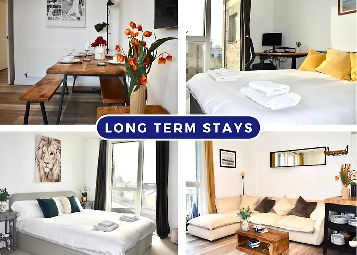 Balcony High End 2-Bed Flat In Camberwell For 6 Long Term Stays